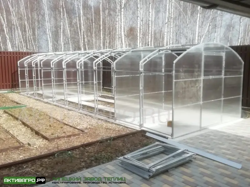 Теплица Ударница Благодатная, ширина 3/3.5 м, труба 40х20 + 20х20 Теплица Ударница Благодатная, ширина 3/3.5 м, труба 40х20 + 20х20
