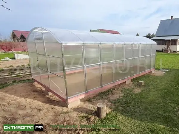 Теплица Ударница Благодатная, ширина 3/3.5 м, труба 40х20 + 20х20 Теплица Ударница Благодатная, ширина 3/3.5 м, труба 40х20 + 20х20