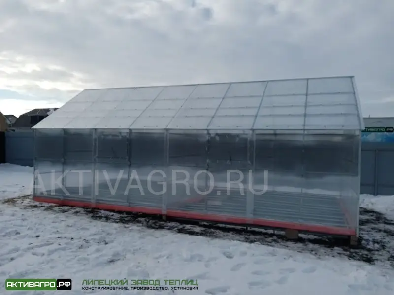 Теплица Ударница Англичанка, ширина 4 м, труба 40х20 + 20х20 Теплица Ударница Англичанка, ширина 4 м, труба 40х20 + 20х20
