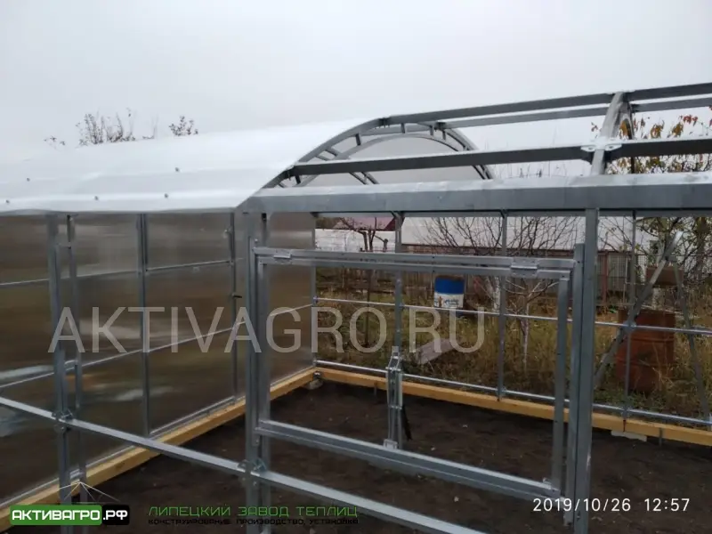 Теплица Ударница Благодатная, ширина 3/3.5 м, труба 40х20 + 20х20 Теплица Ударница Благодатная, ширина 3/3.5 м, труба 40х20 + 20х20
